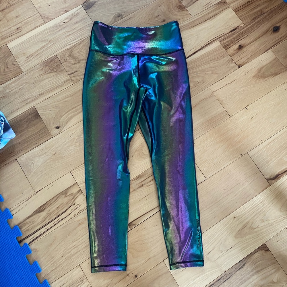 Wodbottom black diamond shiney leggings, S